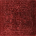 thumbnail image 1 of Ahgly Company Indoor Square Persian Red Bohemian Area Rugs, 7' Square, 1 of 4