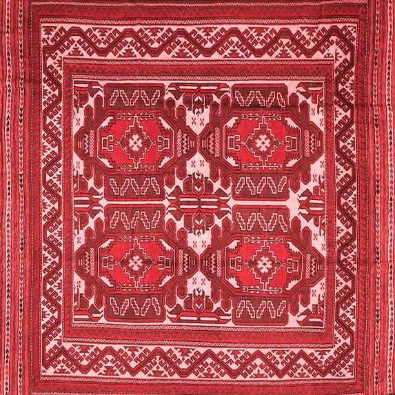 Ahgly Company Indoor Square Persian Red Traditional Area Rugs, 3' Square