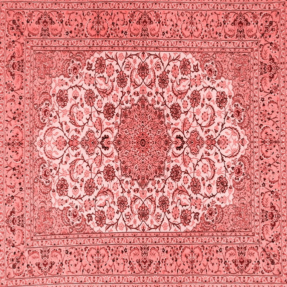 Ahgly Company Indoor Square Persian Red Traditional Area Rugs, 5' Square
