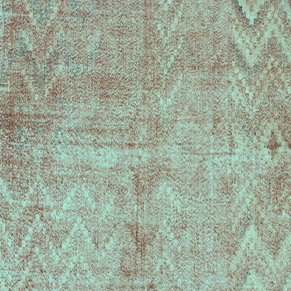 Ahgly Company Indoor Square Persian Turquoise Blue Bohemian Area Rugs, 8' Square
