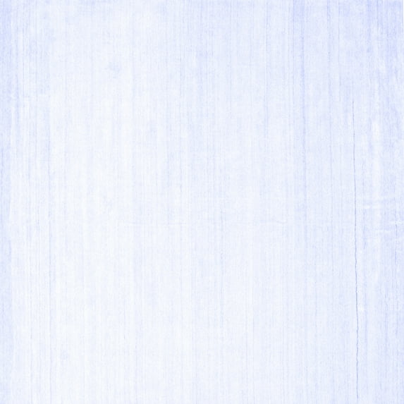 Ahgly Company Indoor Square Solid Blue Modern Area Rugs, 8' Square