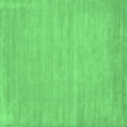 thumbnail image 1 of Ahgly Company Indoor Square Solid Emerald Green Modern Area Rugs, 3' Square, 1 of 4