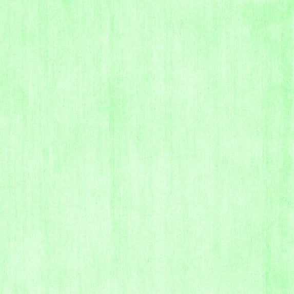 Ahgly Company Indoor Square Solid Emerald Green Modern Area Rugs, 4' Square