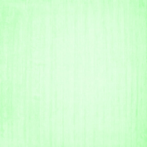 Ahgly Company Indoor Square Solid Emerald Green Modern Area Rugs, 8' Square