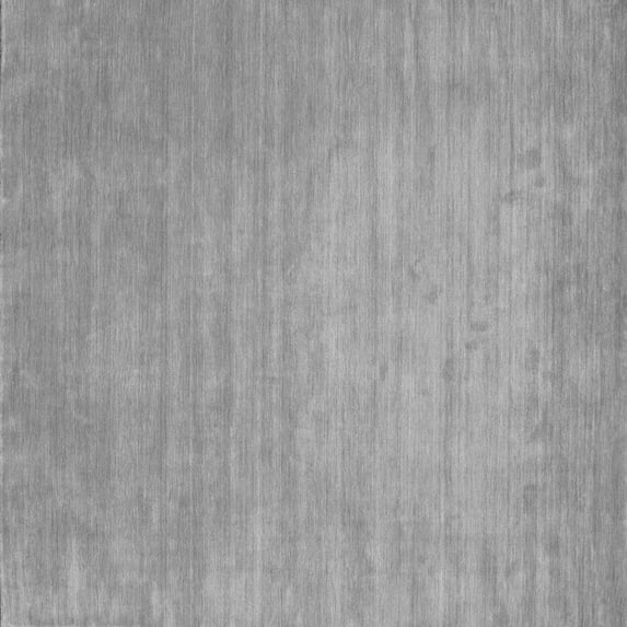 Ahgly Company Indoor Square Solid Gray Modern Area Rugs, 3' Square