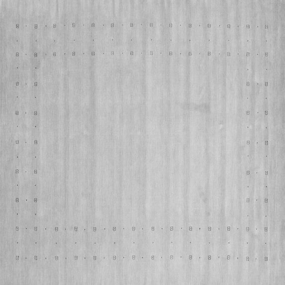 Ahgly Company Indoor Square Solid Gray Modern Area Rugs, 7' Square