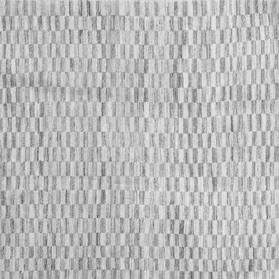 Ahgly Company Indoor Square Solid Gray Modern Area Rugs, 8' Square
