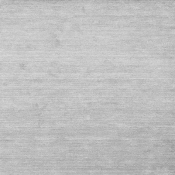 Ahgly Company Indoor Square Solid Gray Modern Area Rugs, 8' Square