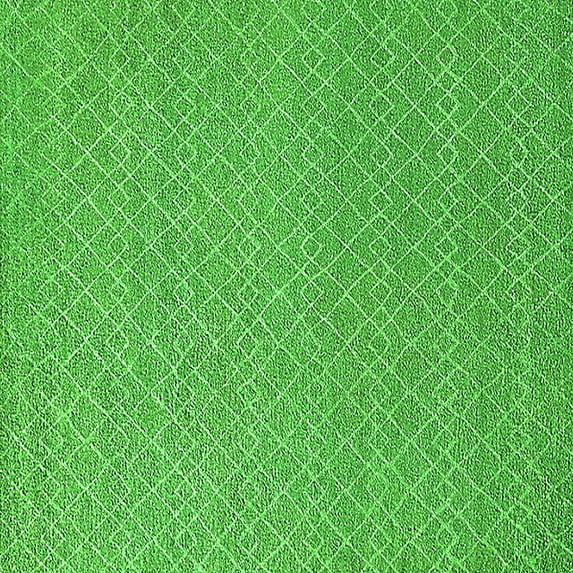 Ahgly Company Indoor Square Solid Green Modern Area Rugs, 6' Square