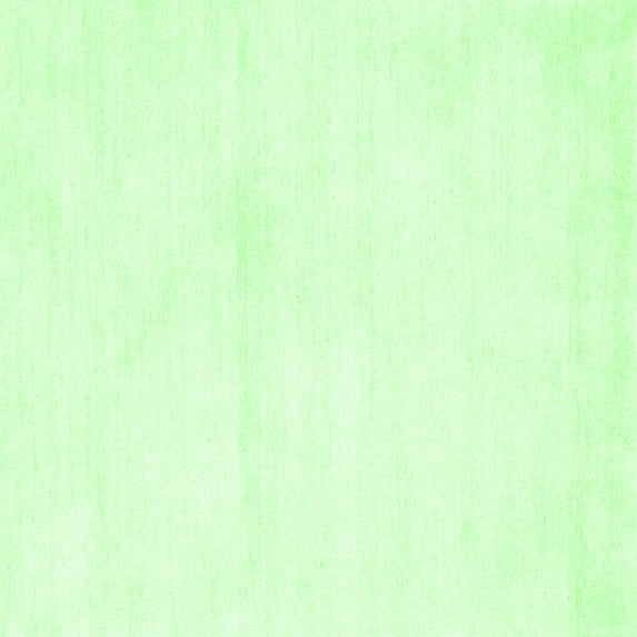 Ahgly Company Indoor Square Solid Green Modern Area Rugs, 7' Square