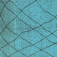 thumbnail image 1 of Ahgly Company Indoor Square Solid Light Blue Modern Area Rugs, 4' Square, 1 of 4