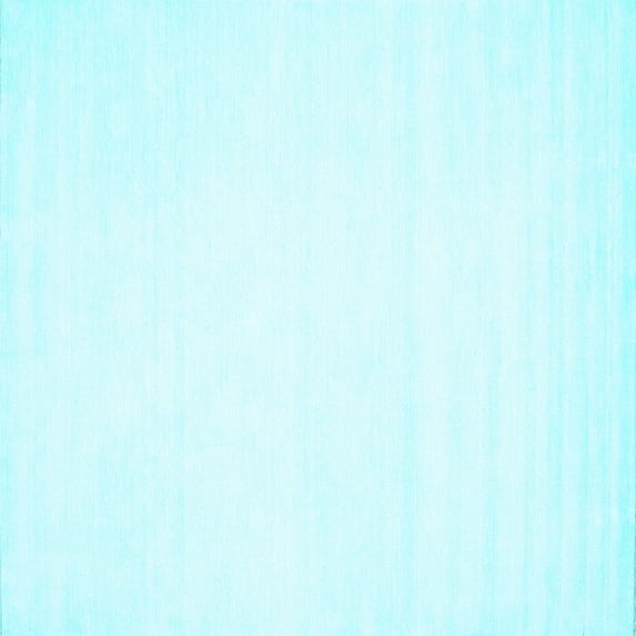 Ahgly Company Indoor Square Solid Light Blue Modern Area Rugs, 4' Square