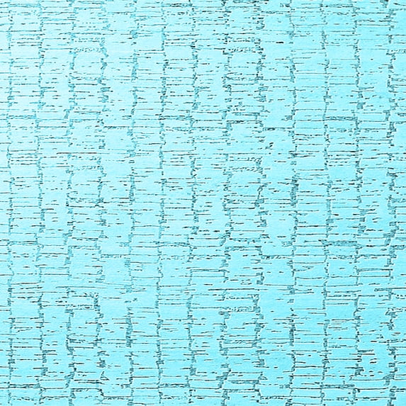 Ahgly Company Indoor Square Solid Light Blue Modern Area Rugs, 5' Square