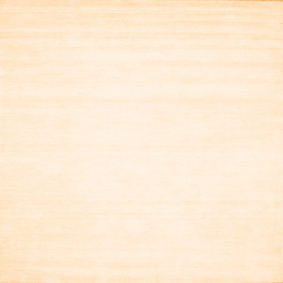 Ahgly Company Indoor Square Solid Orange Modern Area Rugs, 3' Square