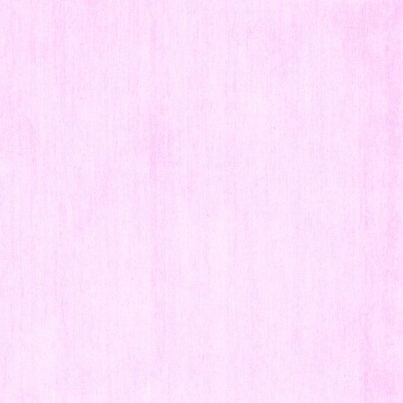 Ahgly Company Indoor Square Solid Pink Modern Area Rugs, 6' Square