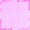 thumbnail image 1 of Ahgly Company Indoor Square Solid Purple Modern Area Rugs, 4' Square, 1 of 4
