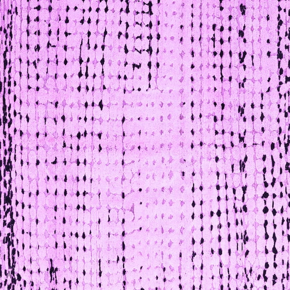 Ahgly Company Indoor Square Solid Purple Modern Area Rugs, 8' Square