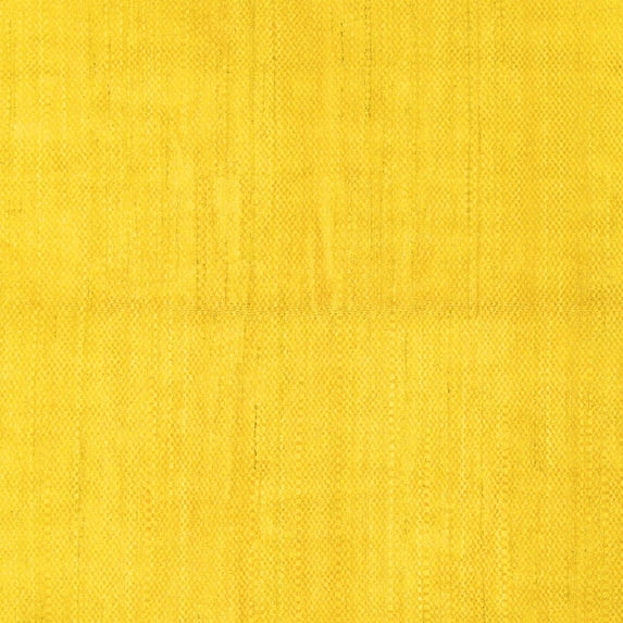 Ahgly Company Indoor Square Solid Yellow Modern Area Rugs, 4' Square