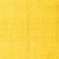 thumbnail image 1 of Ahgly Company Indoor Square Solid Yellow Modern Area Rugs, 6' Square, 1 of 4