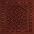 thumbnail image 1 of Ahgly Company Indoor Square Southwestern Orange Country Area Rugs, 7' Square, 1 of 1