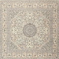 thumbnail image 1 of Ahgly Company Indoor Square Traditional Light Gold Area Rugs, 6' Square, 1 of 6