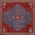 thumbnail image 1 of Ahgly Company Indoor Square Traditional Red Persian Area Rugs, 8' Square, 1 of 6
