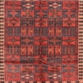 thumbnail image 1 of Ahgly Company Indoor Square Traditional Sienna Brown Area Rugs, 5' Square, 1 of 6