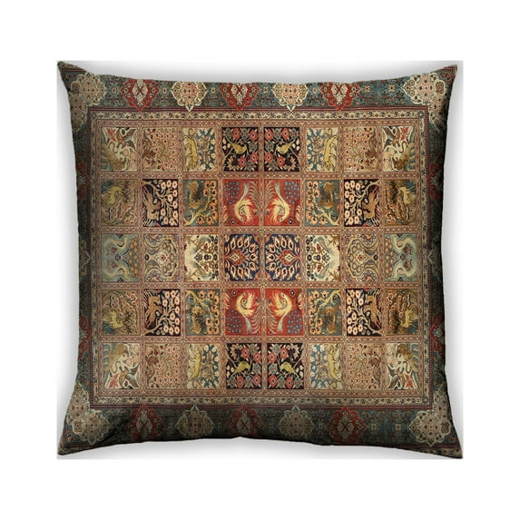 Ahgly Company Indoor Square Traditional Throw Pillow, 18 inch by 18 inch