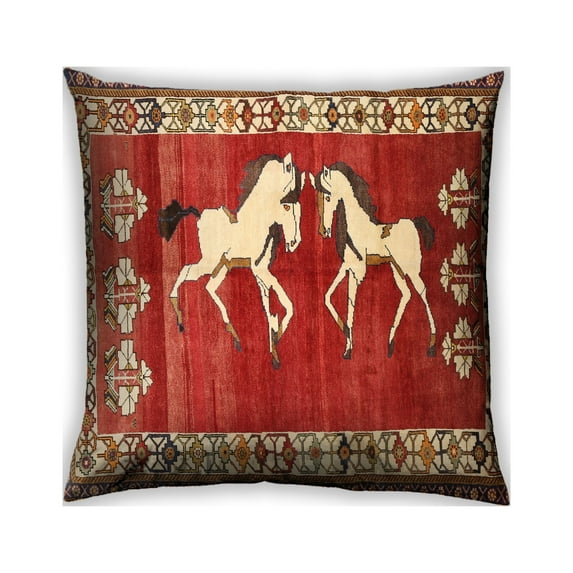 Ahgly Company Indoor Square Traditional Throw Pillow, 18 inch by 18 inch