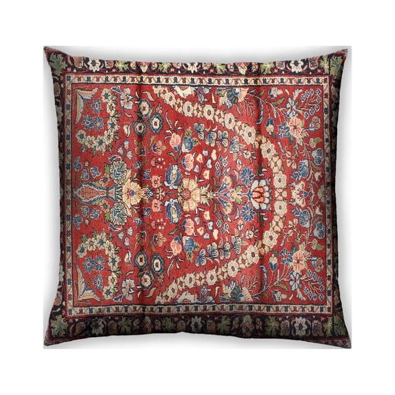 Ahgly Company Indoor Square Traditional Throw Pillow, 18 inch by 18 inch