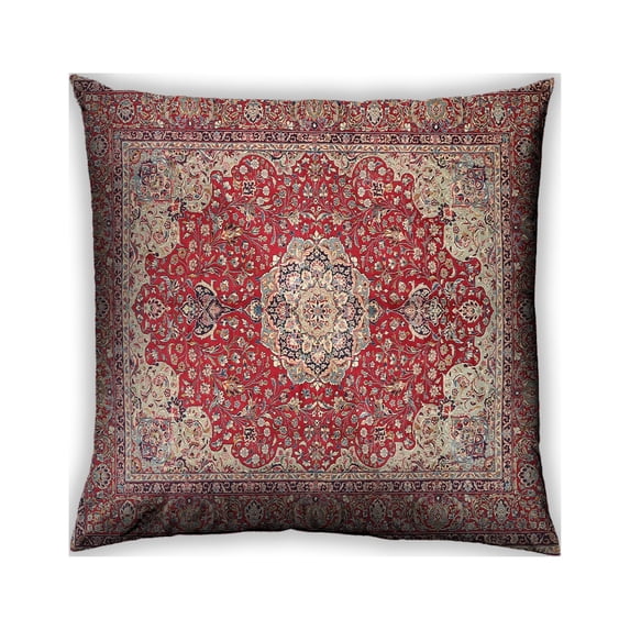 Ahgly Company Indoor Square Traditional Throw Pillow, 18 inch by 18 inch