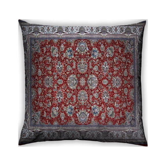 Ahgly Company Indoor Square Traditional Throw Pillow, 18 inch by 18 inch