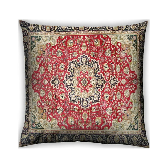 Ahgly Company Indoor Square Traditional Throw Pillow, 18 inch by 18 inch