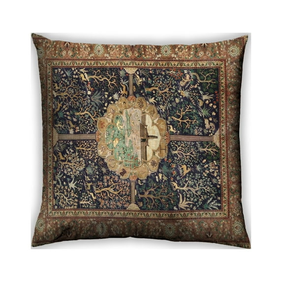 Ahgly Company Indoor Square Traditional Throw Pillow, 18 inch by 18 inch