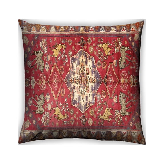 Ahgly Company Indoor Square Traditional Throw Pillow, 18 inch by 18 inch