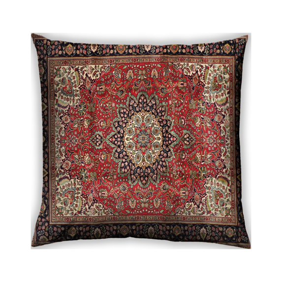 Ahgly Company Indoor Square Traditional Throw Pillow, 18 inch by 18 inch
