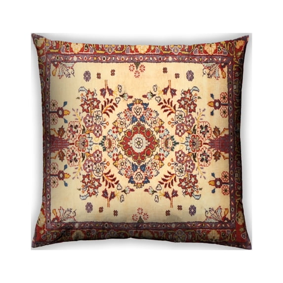 Ahgly Company Indoor Square Traditional Throw Pillow, 18 inch by 18 inch