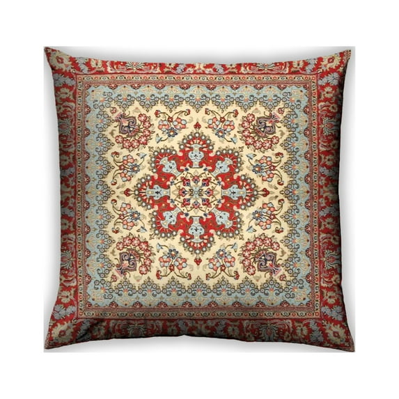 Ahgly Company Indoor Square Traditional Throw Pillow, 18 inch by 18 inch