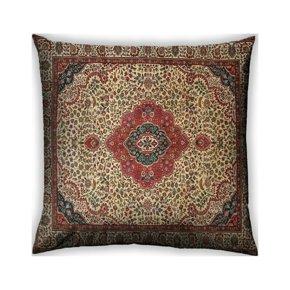 Ahgly Company Indoor Square Traditional Throw Pillow, 18 inch by 18 inch