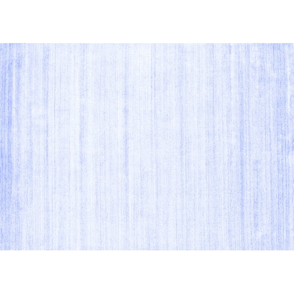 Ahgly Company Machine Washable Indoor Rectangle Abstract Blue Contemporary Area Rugs, 6' x 9'