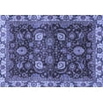 thumbnail image 1 of Ahgly Company Machine Washable Indoor Rectangle Abstract Blue Modern Area Rugs, 5' x 7', 1 of 4
