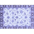 thumbnail image 1 of Ahgly Company Machine Washable Indoor Rectangle Abstract Blue Modern Area Rugs, 5' x 8', 1 of 4