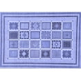 thumbnail image 1 of Ahgly Company Machine Washable Indoor Rectangle Abstract Blue Modern Area Rugs, 7' x 9', 1 of 4