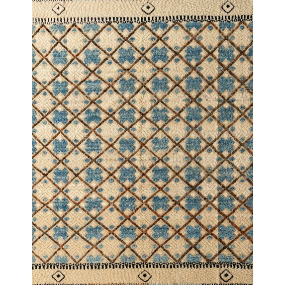 Ahgly Company Machine Washable Indoor Rectangle Abstract Brown Area Rugs, 2' x 4'