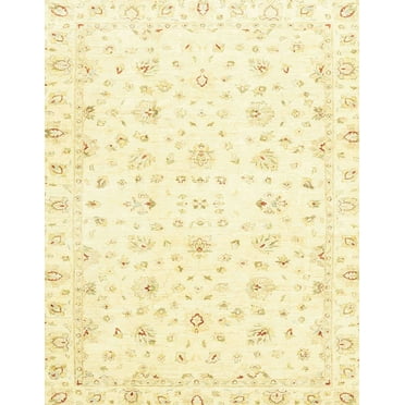 Ahgly Company Machine Washable Indoor Rectangle Abstract Brown Gold Area Rugs, 2' x 5'