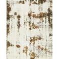 thumbnail image 1 of Ahgly Company Machine Washable Indoor Rectangle Abstract Bullet Shell Brown Area Rugs, 5' x 8', 1 of 7
