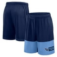 thumbnail image 1 of Men's Logo Athletic Navy Tennessee Titans Best of the Best Shorts, 1 of 3
