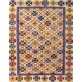 thumbnail image 1 of Ahgly Company Machine Washable Indoor Rectangle Abstract Chestnut Brown Area Rugs, 4' x 6', 1 of 7