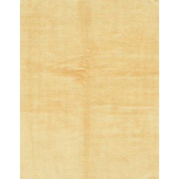 Ahgly Company Machine Washable Indoor Rectangle Abstract Chrome Gold Yellow Area Rugs, 7' x 10'