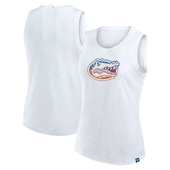 Women's Fanatics White Florida Gators Activate Slub Tank Top